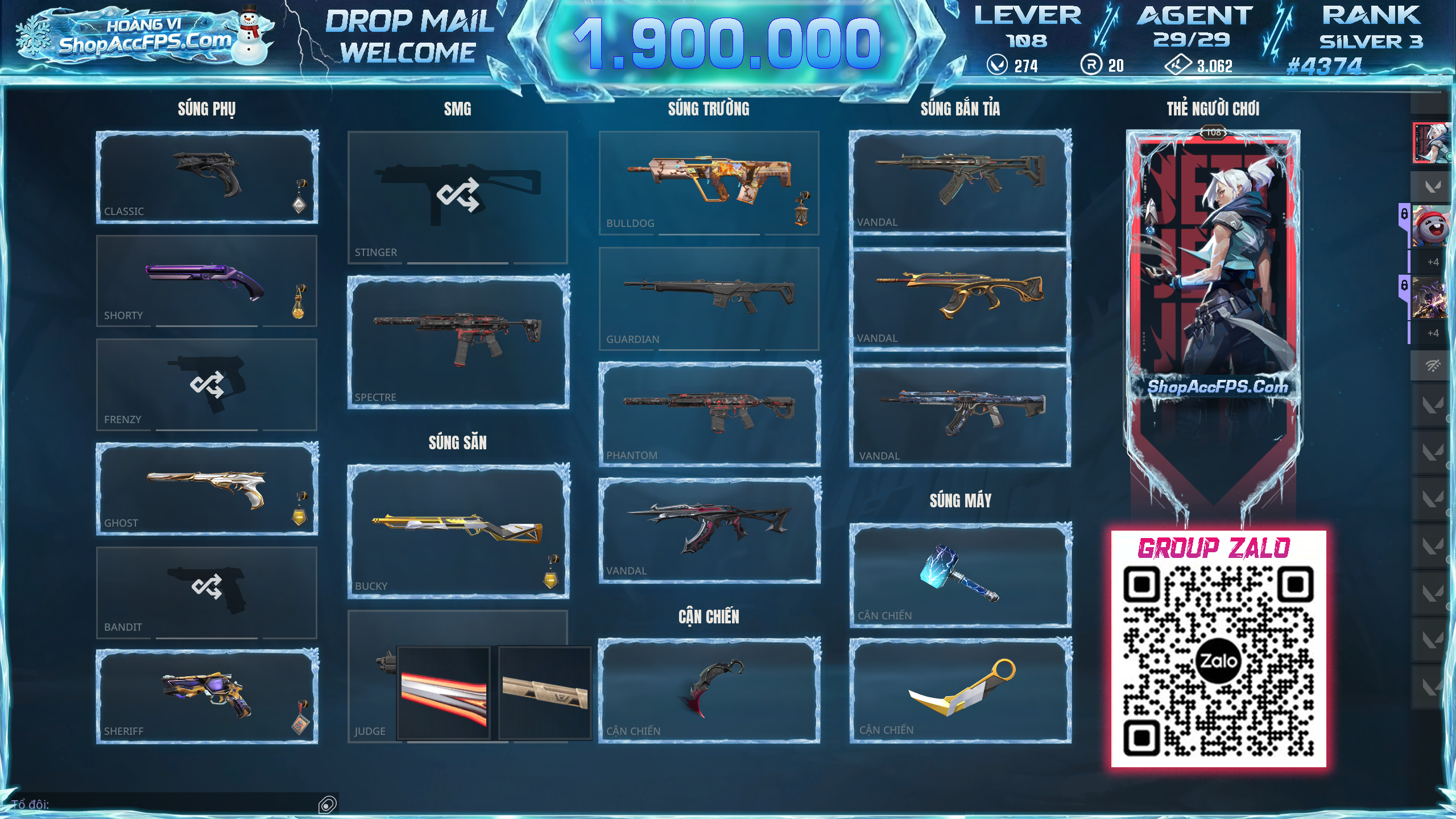 Acc Valorant mã số #4374
