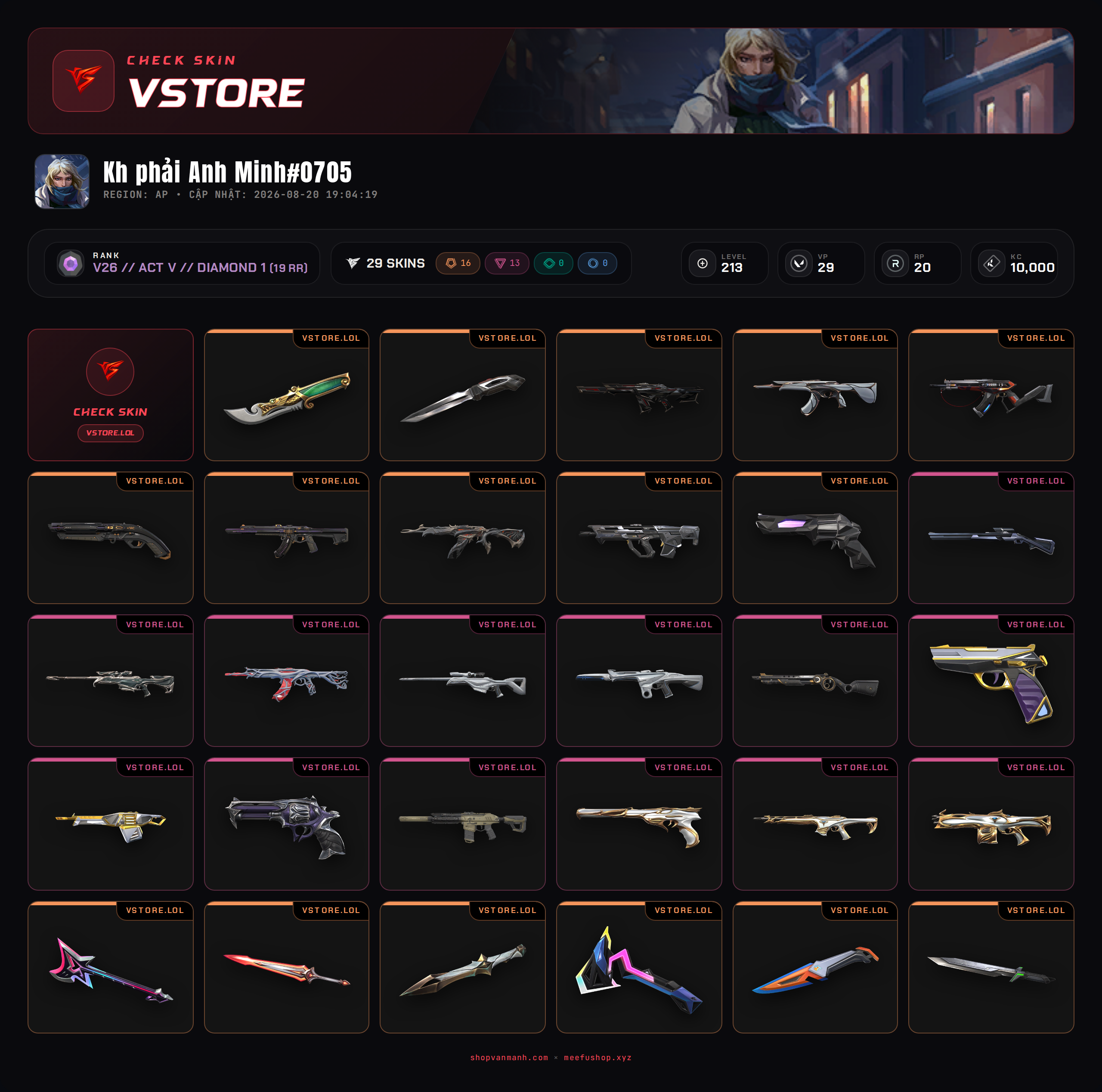 ACC DROP MAIL WELCOME VIP