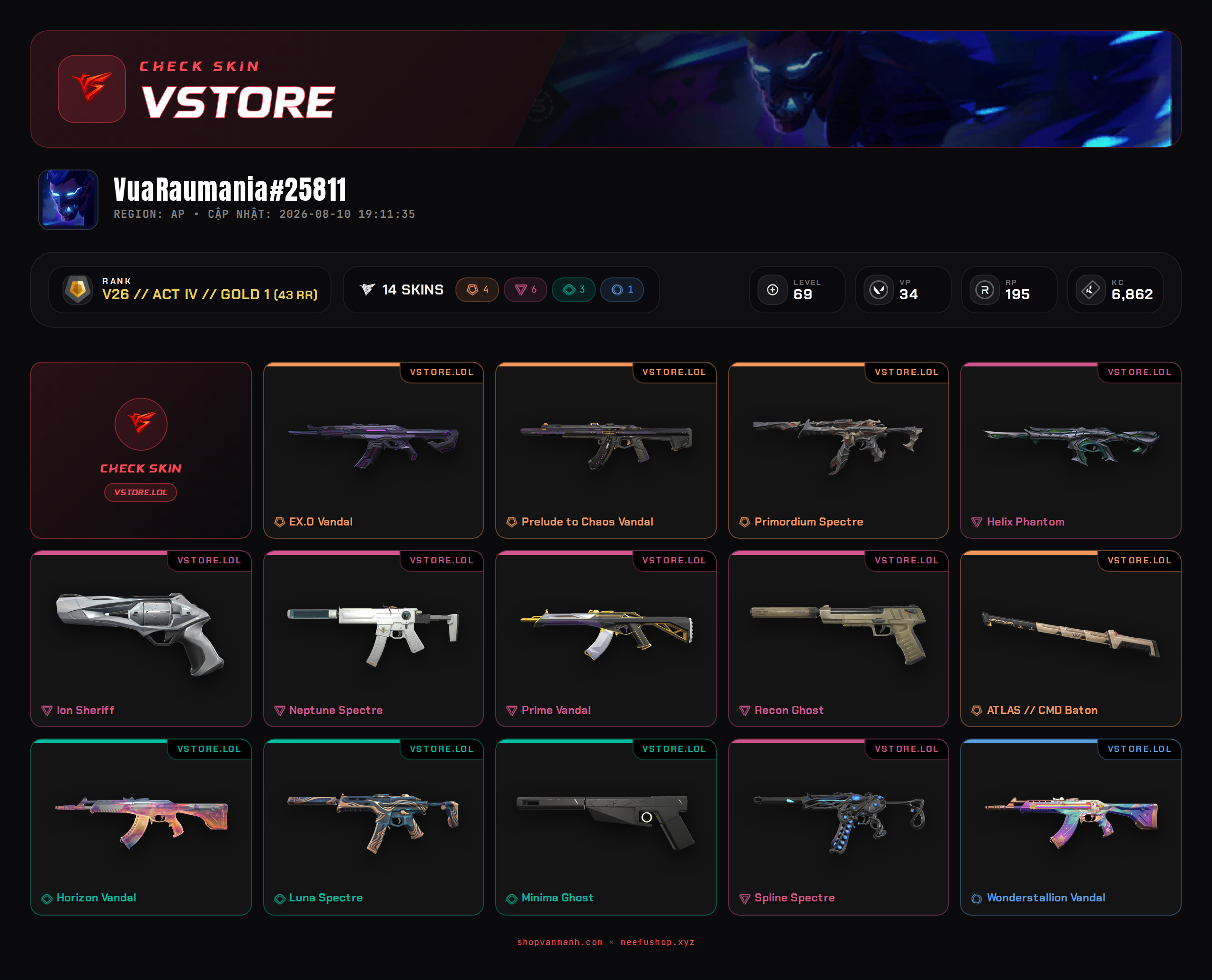 ACC DROP MAIL WELCOME VIP