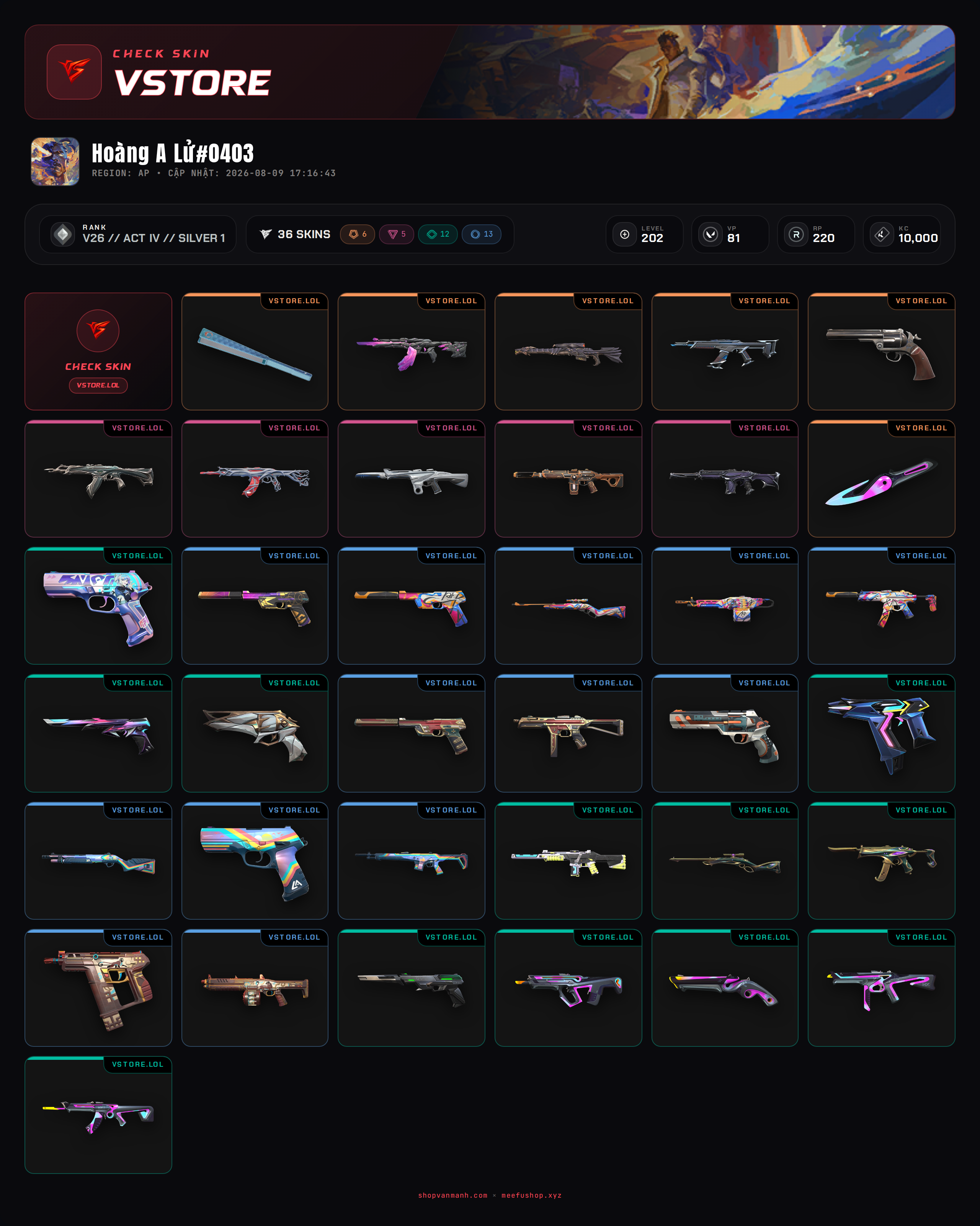 ACC DROP MAIL WELCOME VIP