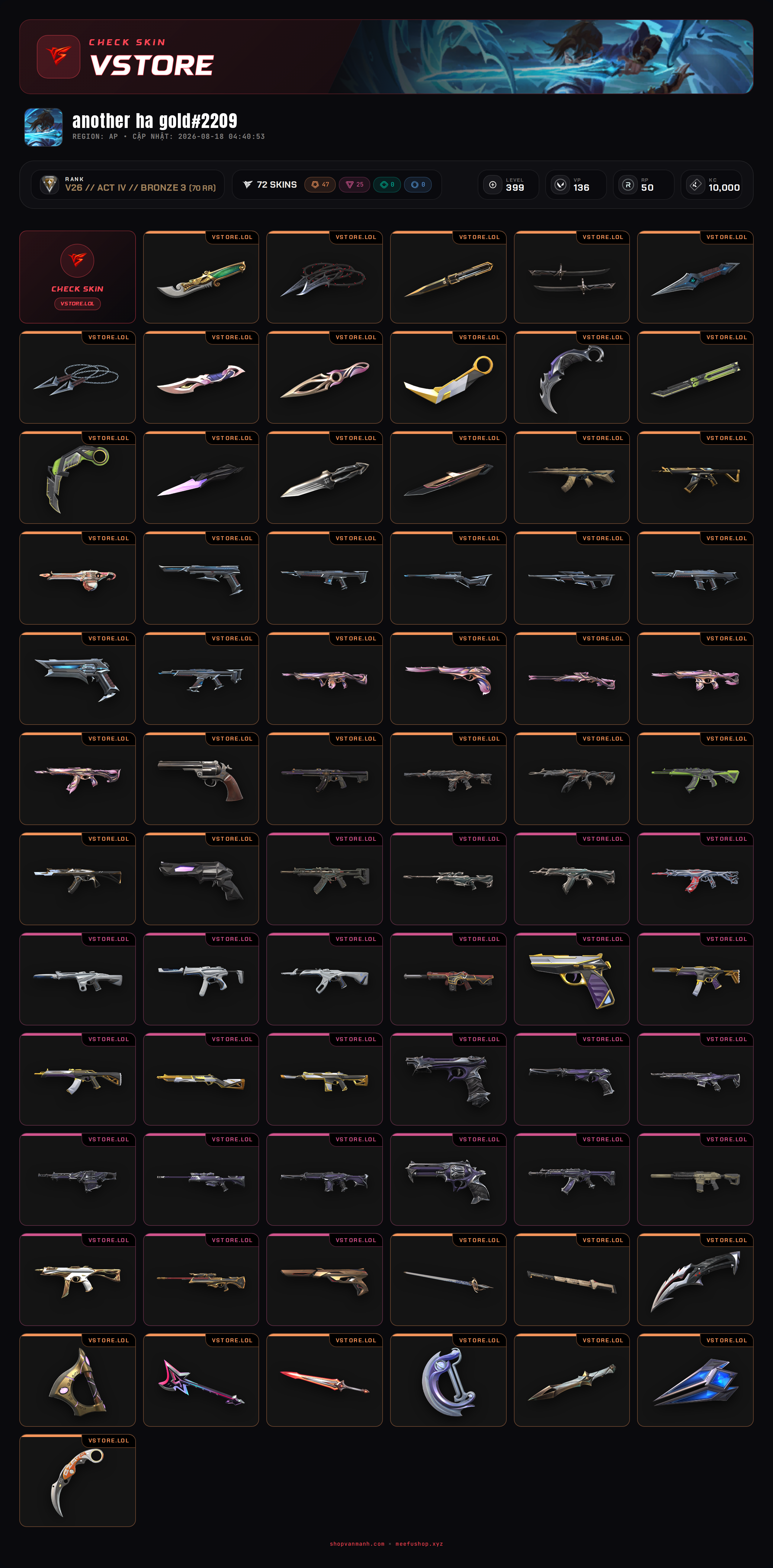 ACC DROP MAIL WELCOME VIP