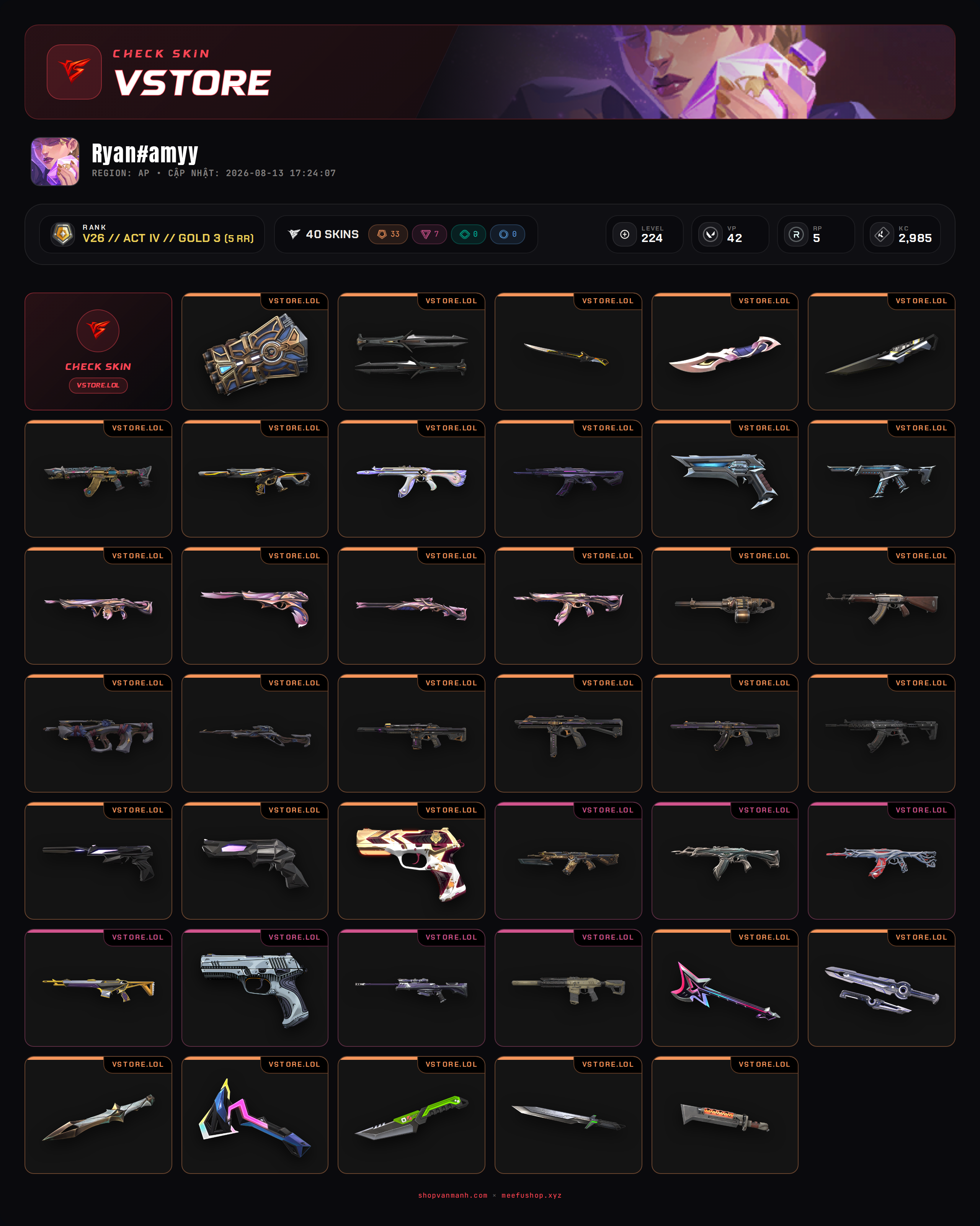 ACC DROP MAIL WELCOME VIP