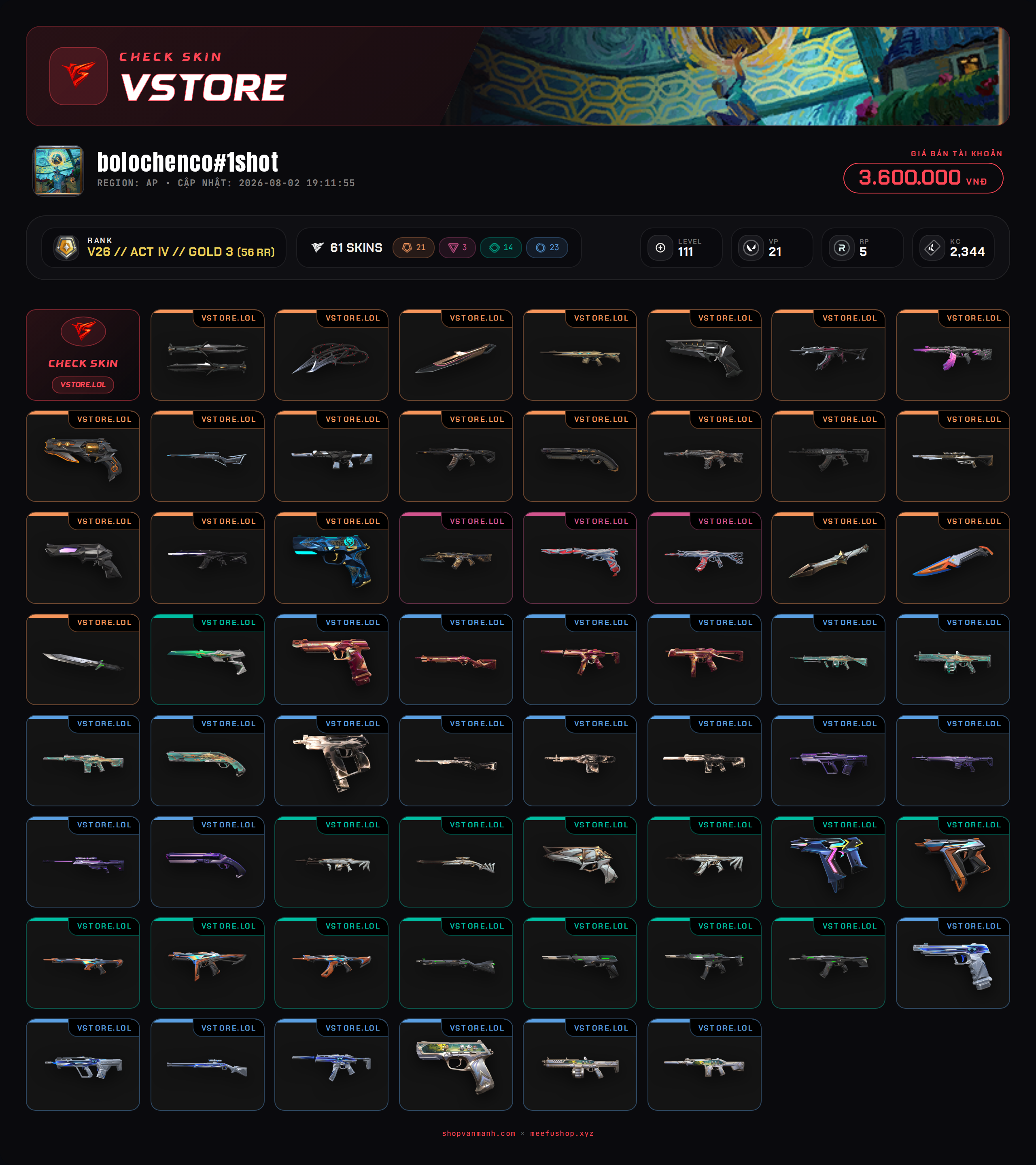 ACC DROP MAIL WELCOME VIP