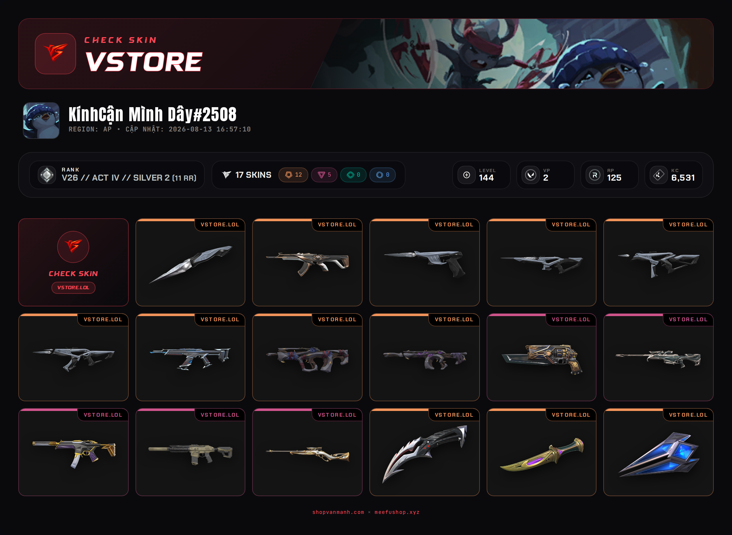 ACC DROP MAIL WELCOME VIP