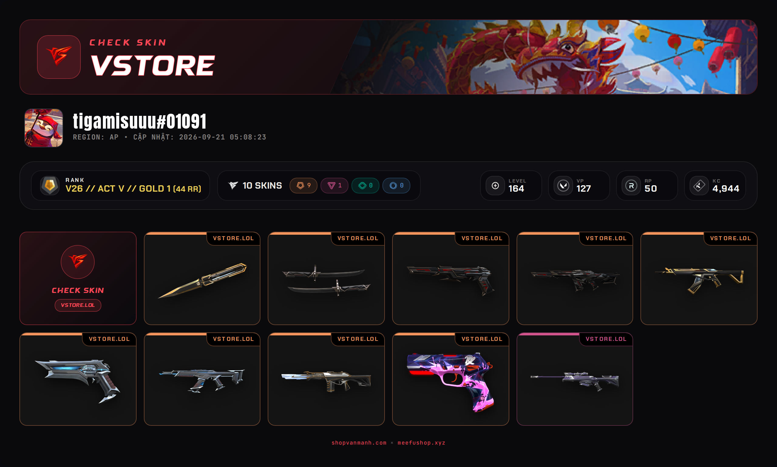 DROP WELCOME VM
