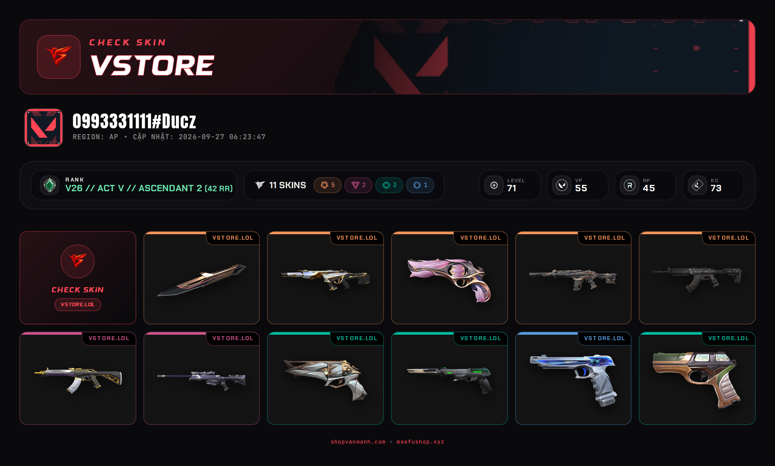 DROP WELCOME VM