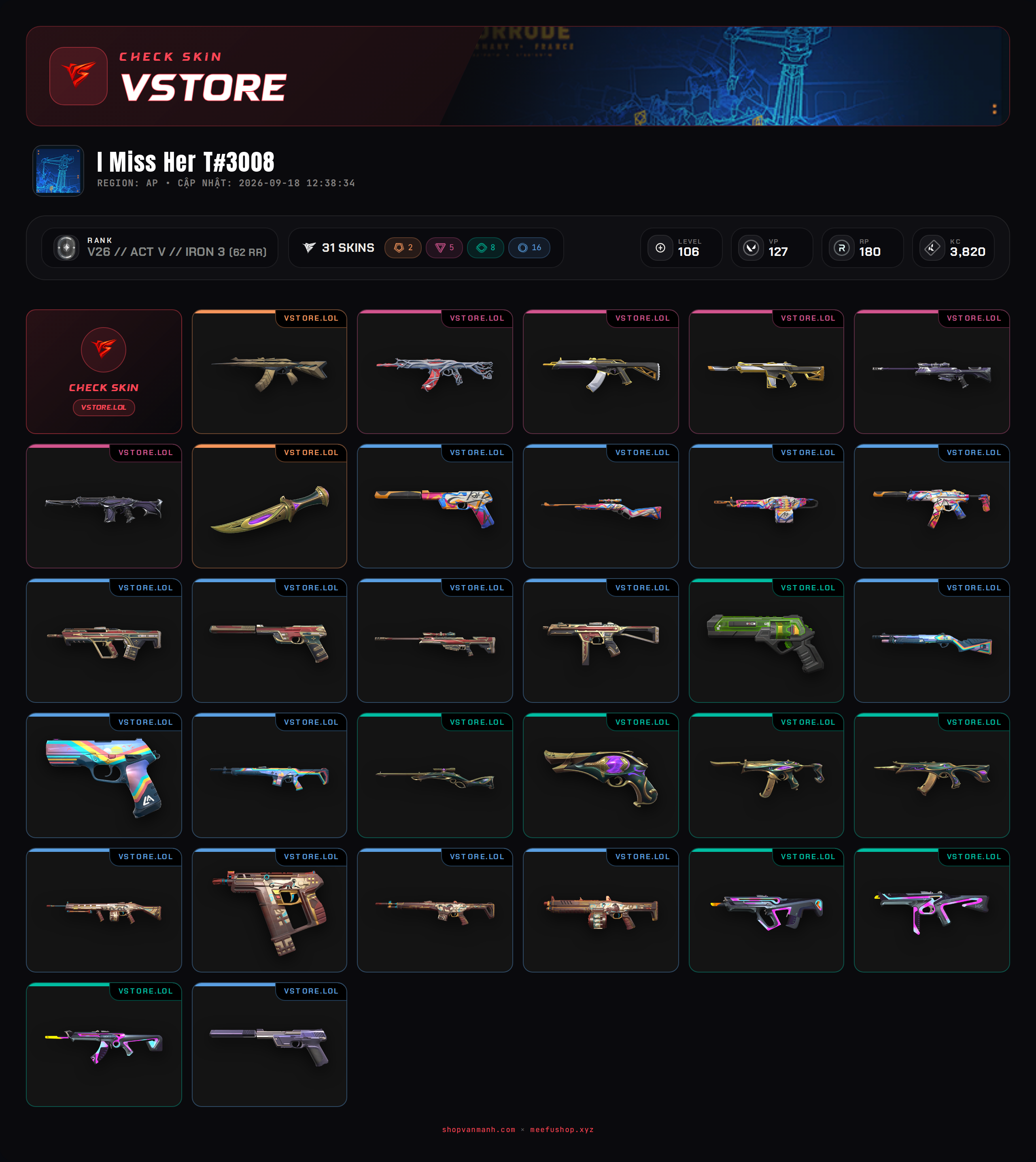 DROP WELCOME VM
