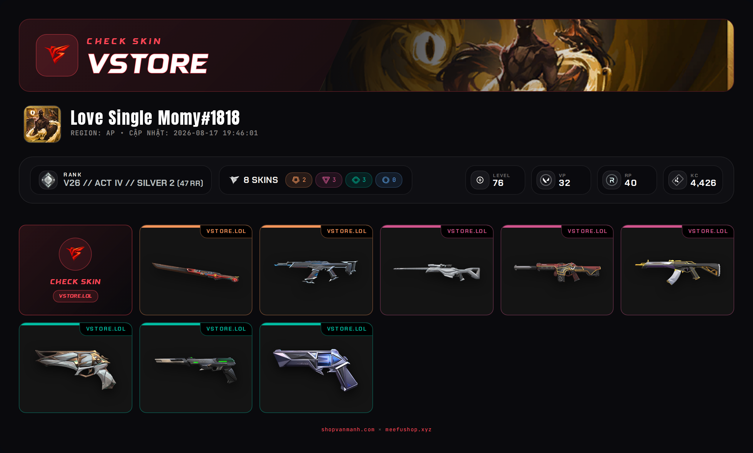 ACC DROP MAIL WELCOME VIP