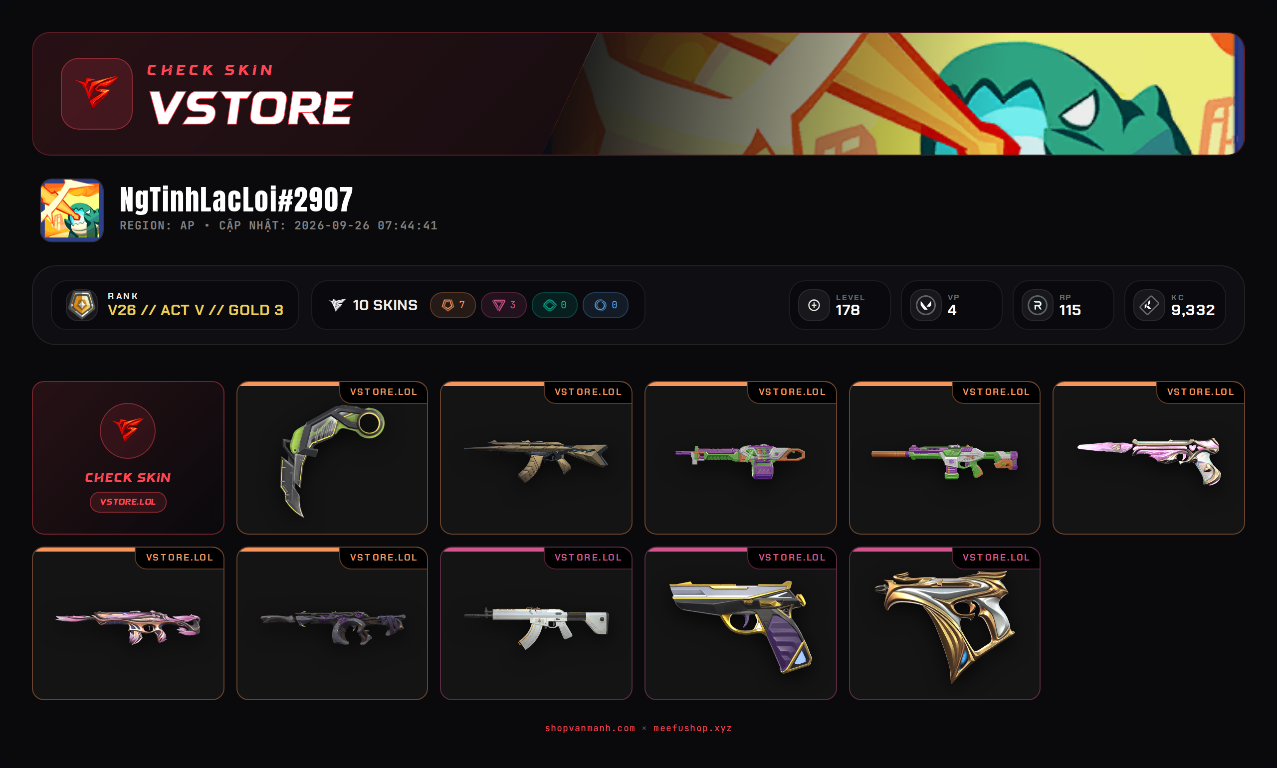 DROP WELCOME VM