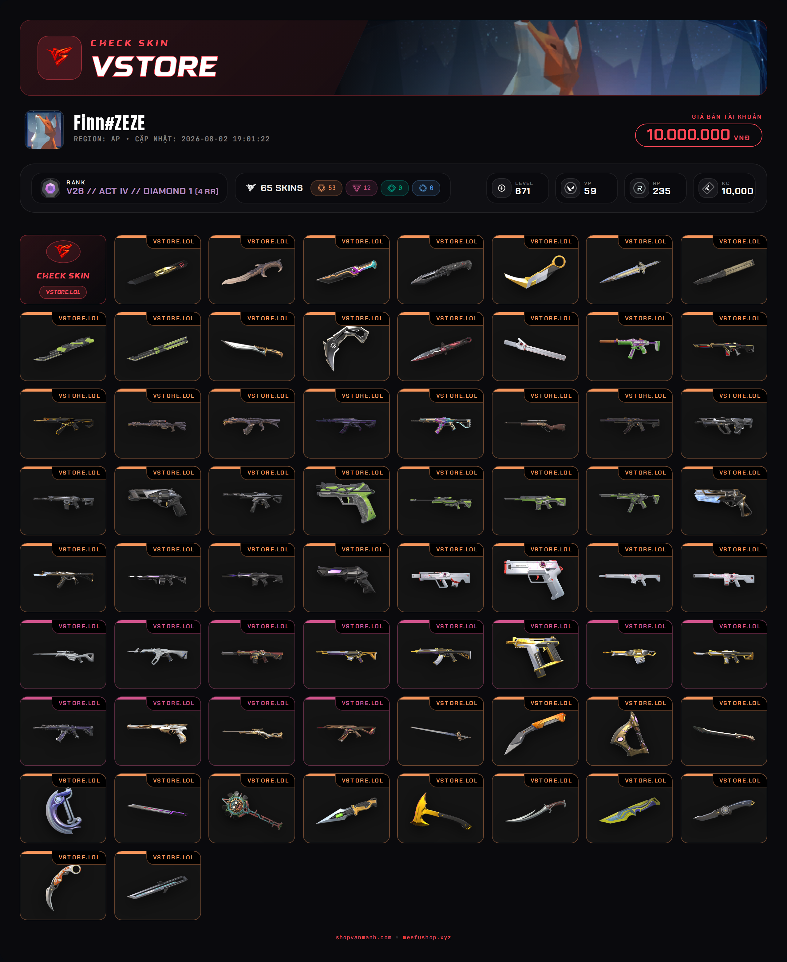ACC DROP MAIL WELCOME VIP
