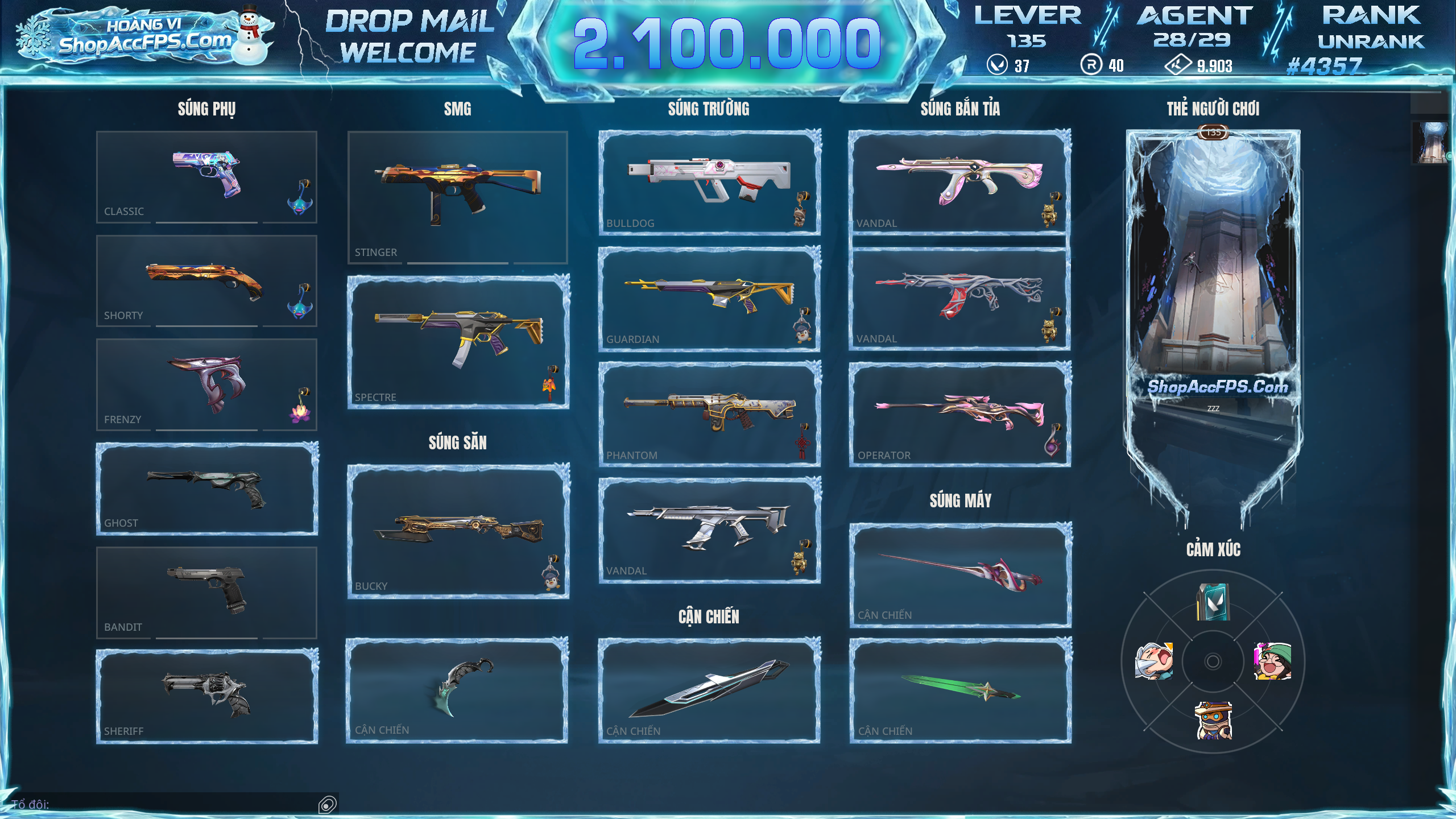 Acc Valorant mã số #4357