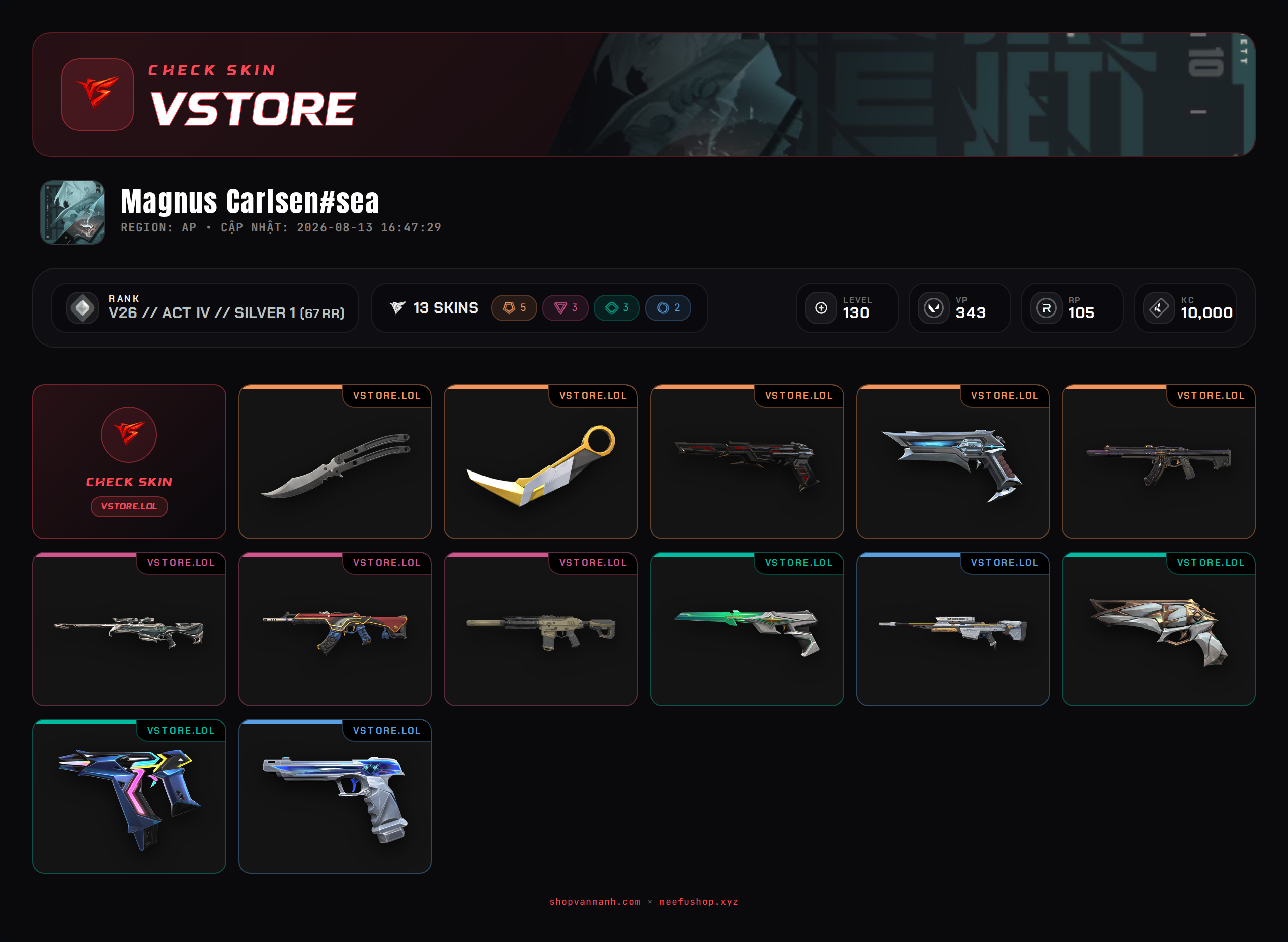 ACC DROP MAIL WELCOME VIP