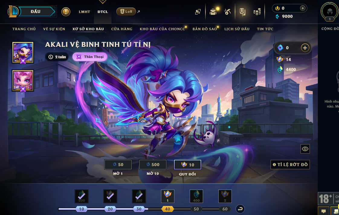 Vex + Chưởng Lực Riêng + 14 HC