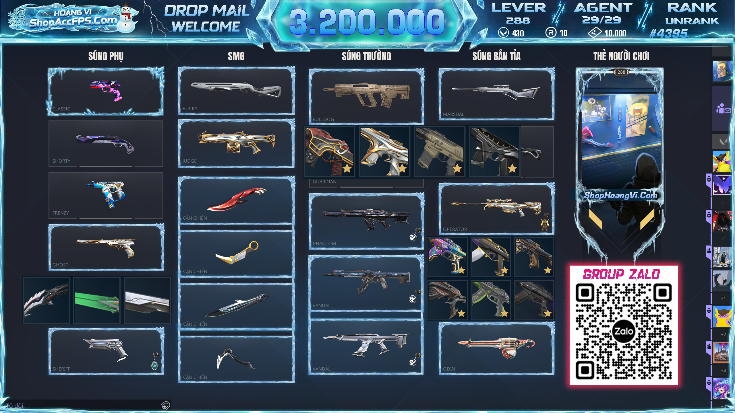 acc valorant mã số #4395