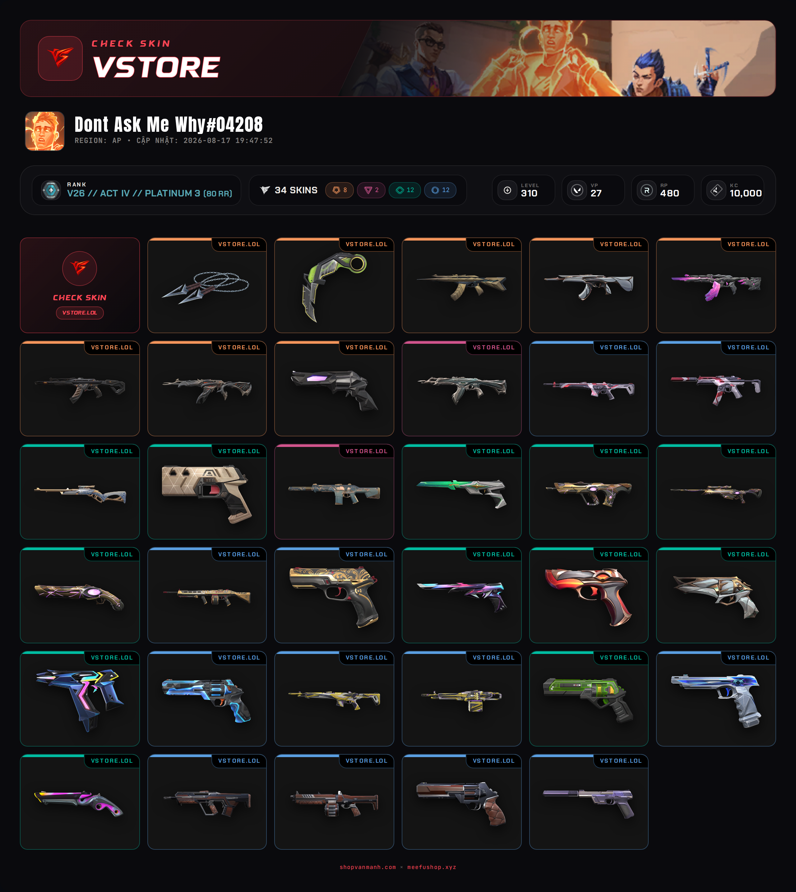 ACC DROP MAIL WELCOME VIP