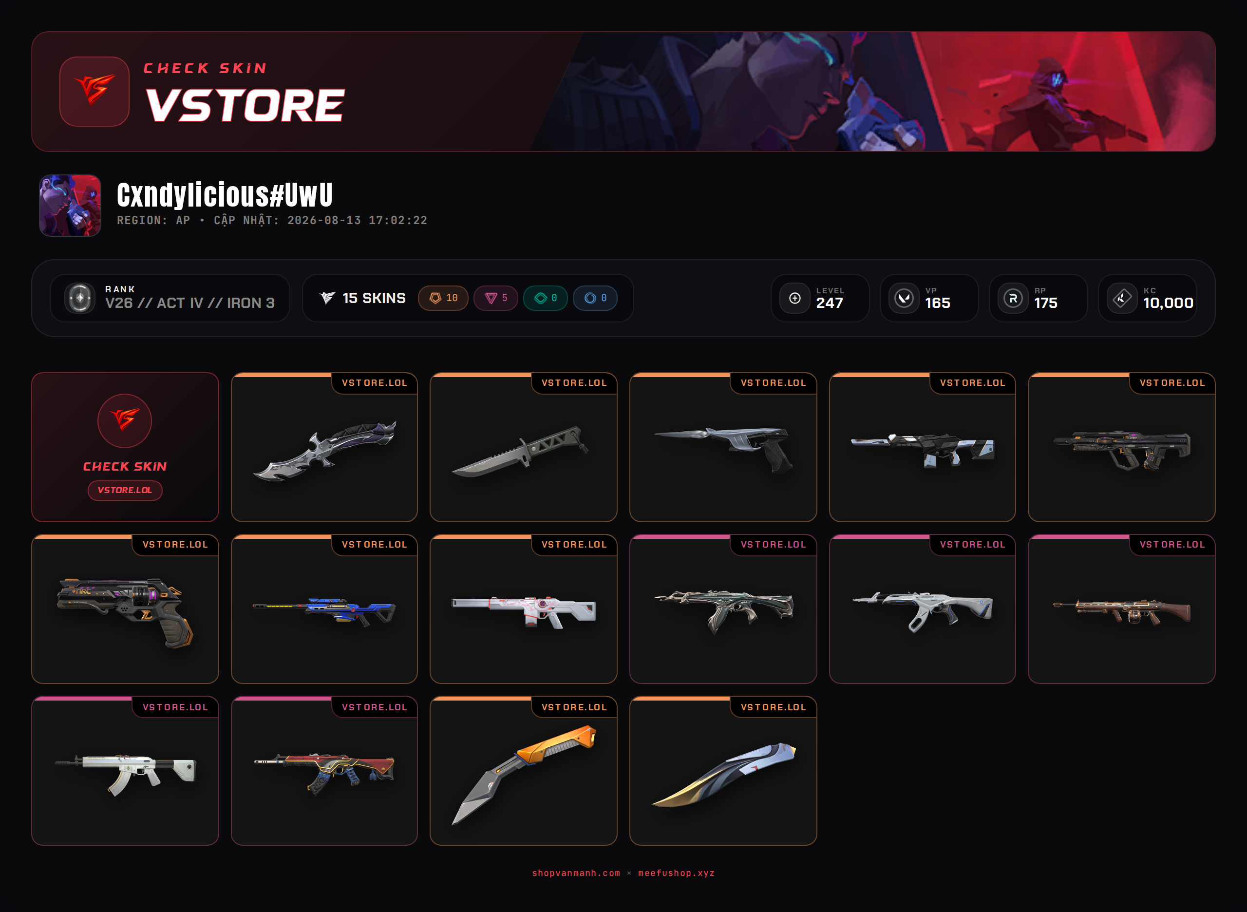 ACC DROP MAIL WELCOME VIP