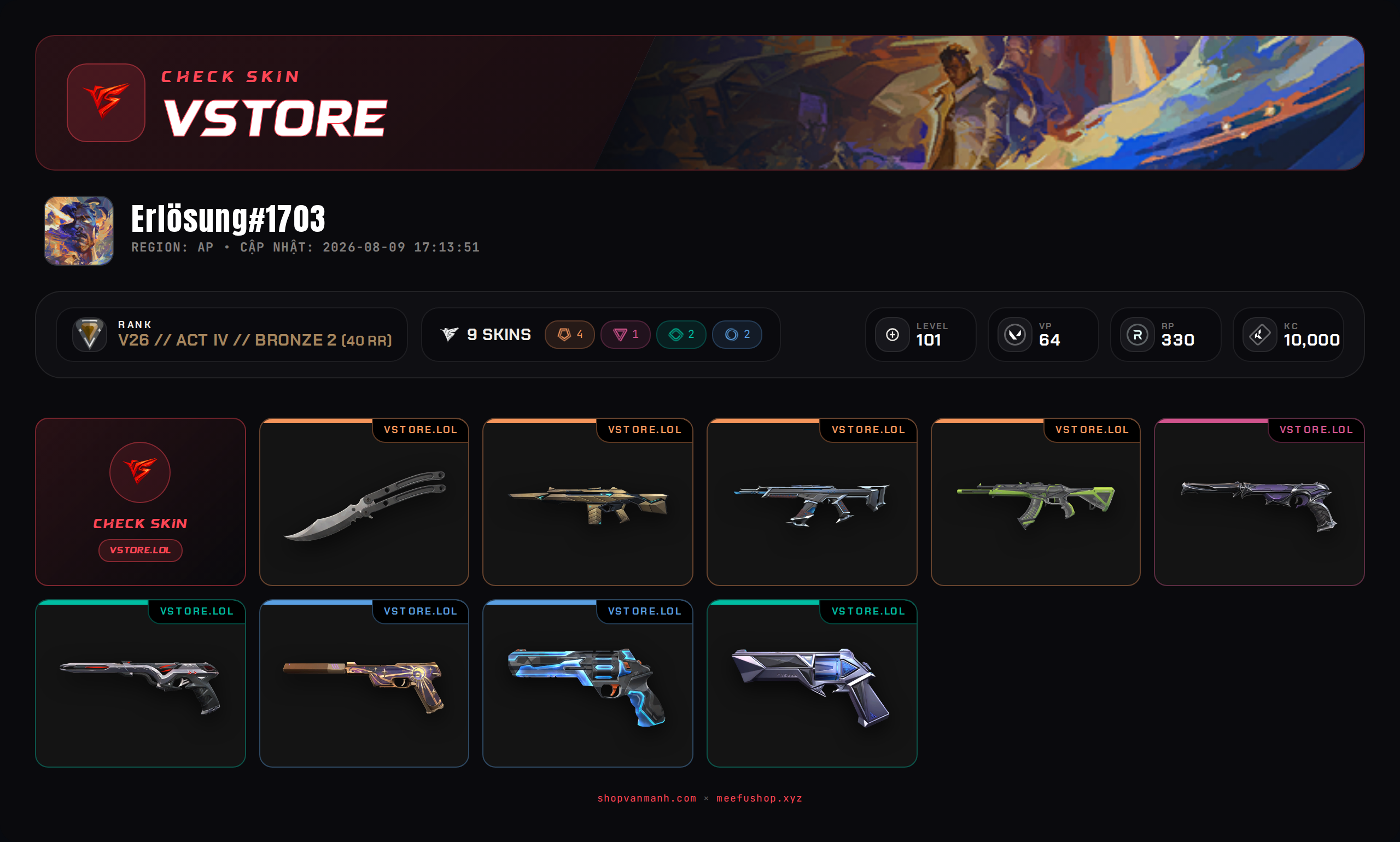 ACC DROP MAIL WELCOME VIP