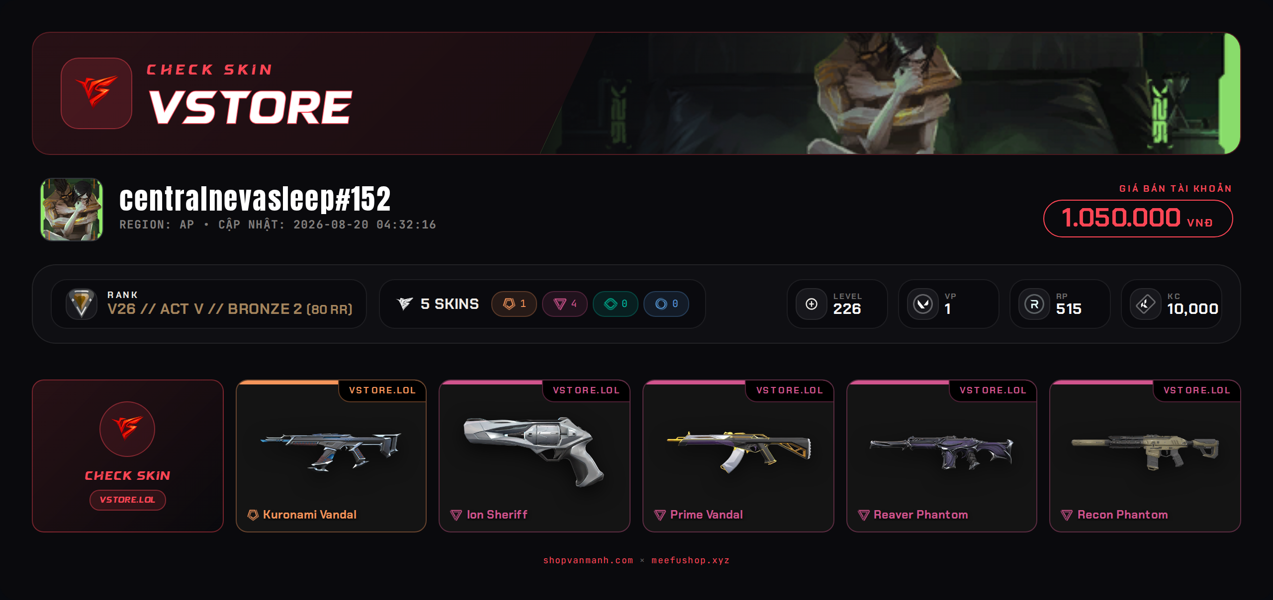 5 SÚNG DROP MAIL WELCOME