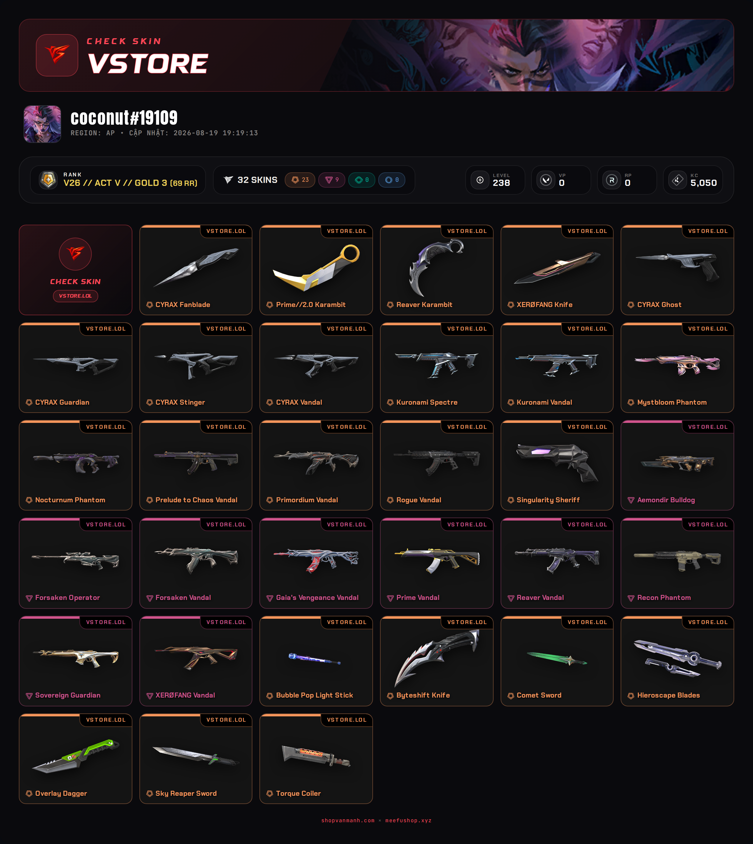 ACC DROP MAIL WELCOME VIP