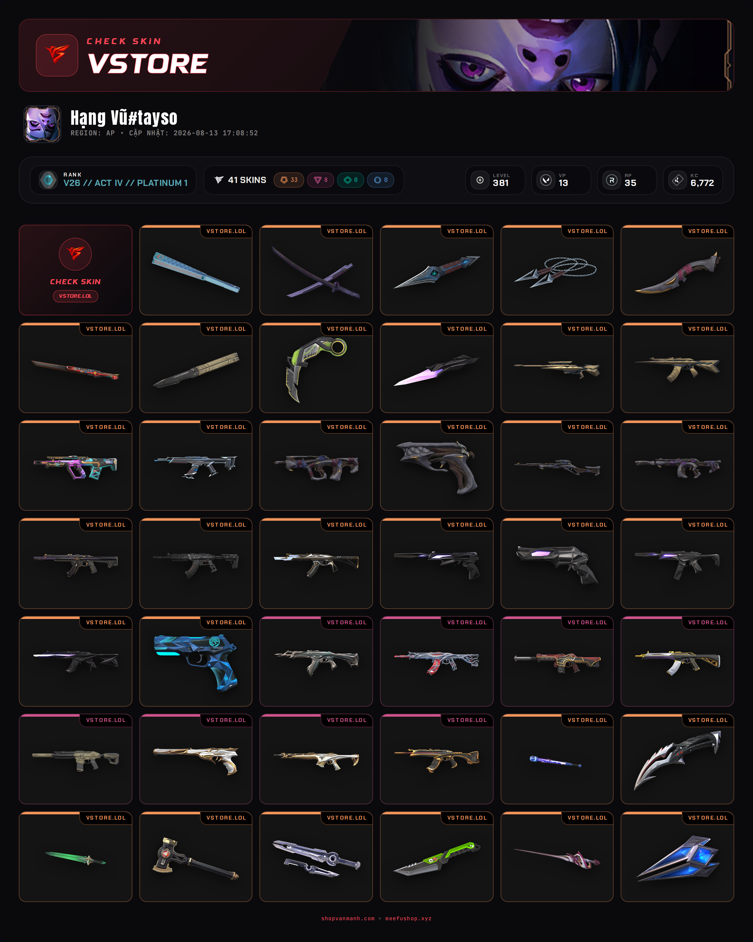 ACC DROP MAIL WELCOME VIP