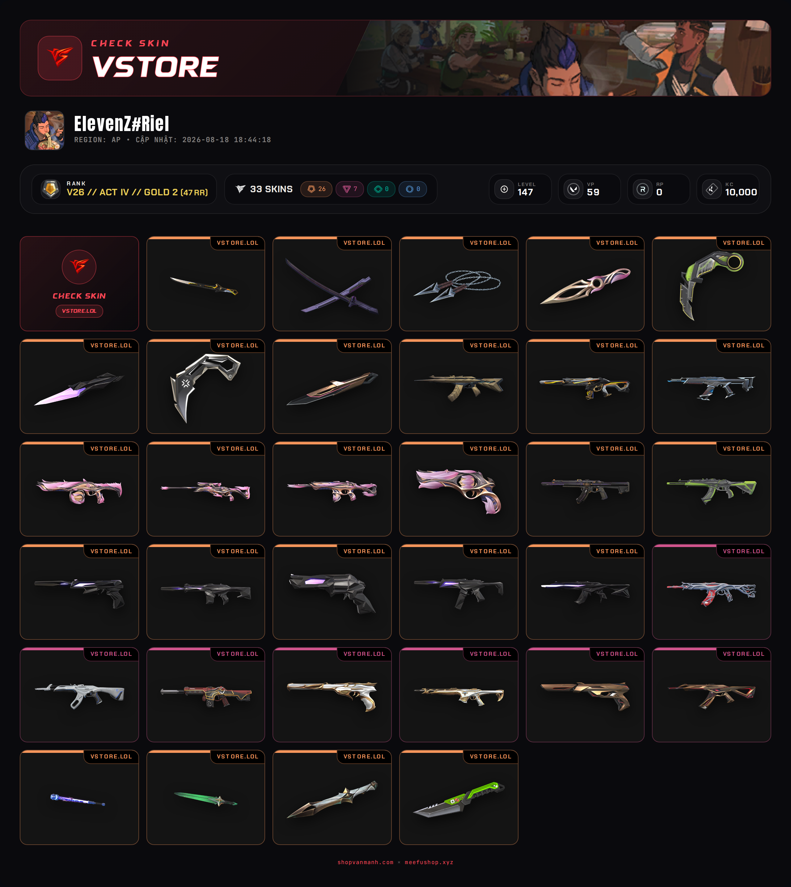 ACC DROP MAIL WELCOME VIP