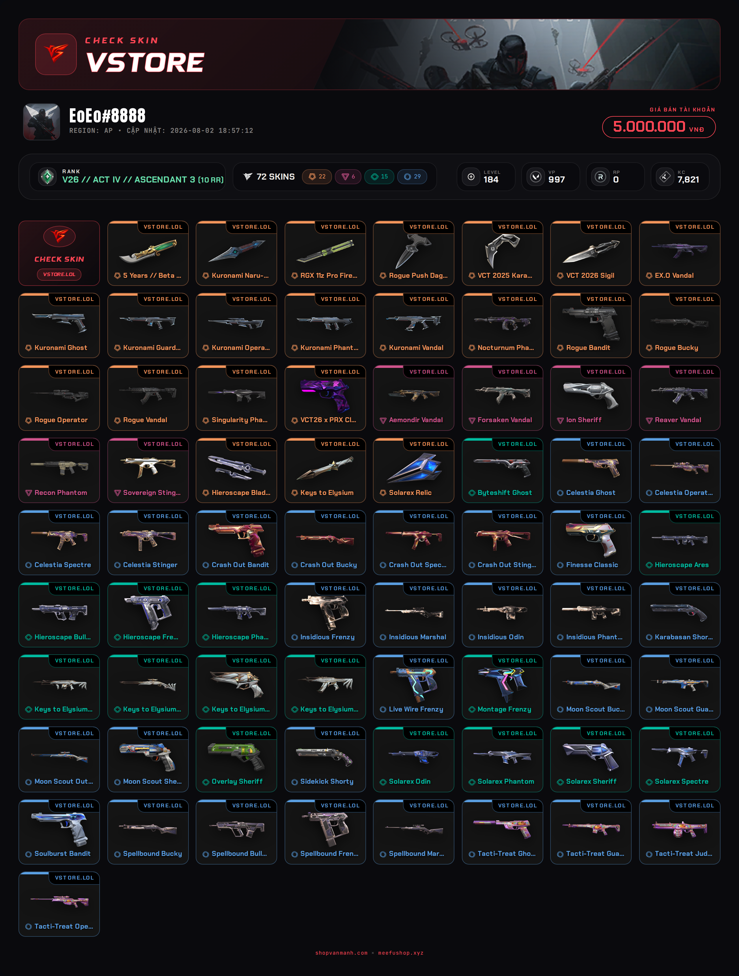 ACC DROP MAIL WELCOME VIP