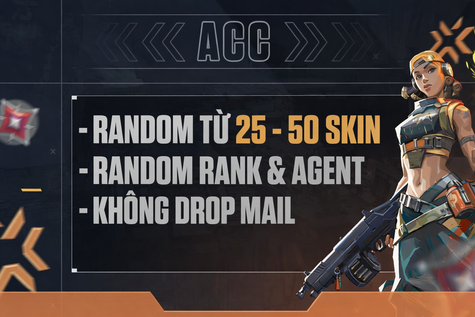 Random 25-50 skin #HA68GLJC